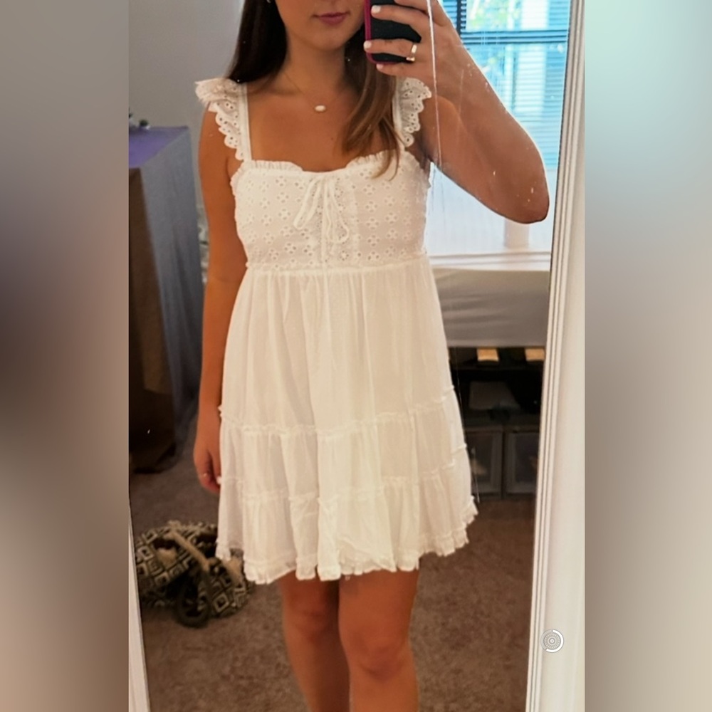 Altar'd State White Eyelet Dress - Graduation White Dress S